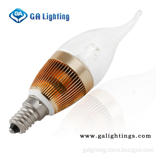 3W High Power LED Tailed Candle Bulb Light